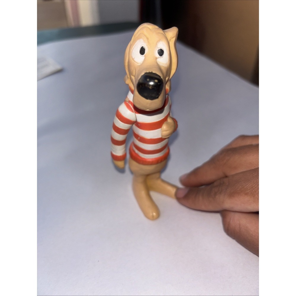 1969 Walt Kelly Beauregard Hound Vinyl Rubber Toy Figure 5" Japan Vintage